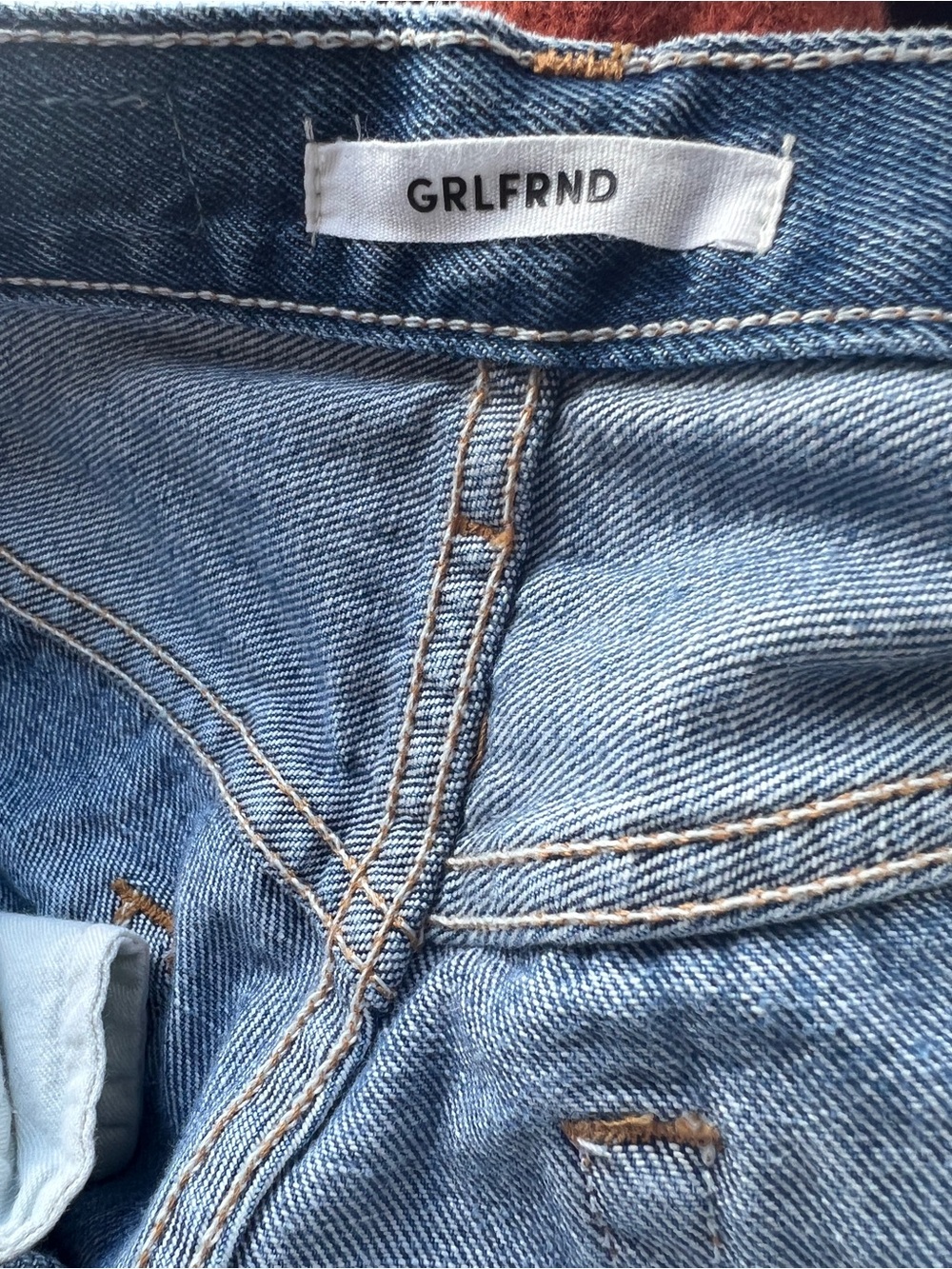GRLFRND Natalia High-Rise Skinny Distressed Jeans size 25 boot slits - Picture 7 of 8